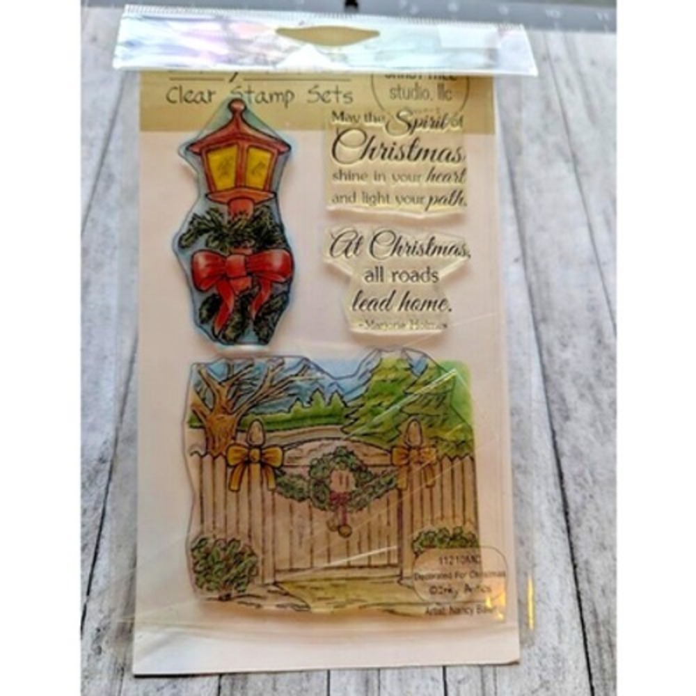 Inky Antics Christmas Clear Stamp Set 3 pc Holidays